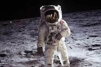 Astronaut Buzz Aldrin On Moon During Apollo 11 1920x1080p HD Wallpapers
