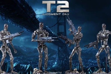 Terminator 2 Judgment Day Hot Toys T 800 Endoskeleton 1/4 HD ...