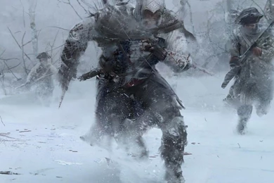 Download Assassins Creed 3 Winter Forest Run Wallpapers For iPad 2