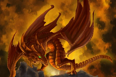 Cartoon Picture: Fire Dragon Wallpapers