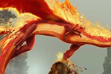 Fire Dragon iPad 1 & 2 Wallpapers