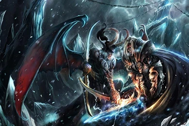 Of Warcraft Illidan Stormrage Arthas Frozen Throne Wallpapers