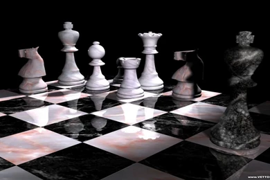 3D Chess Board   Wallpaper.