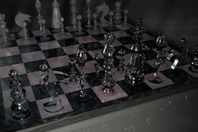 Video Games Glass Chess Board Wallpapers