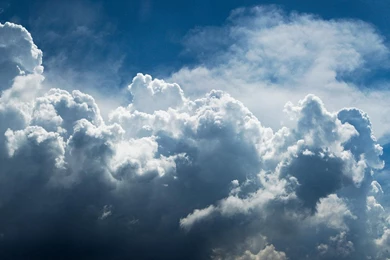 Sky Clouds Sun Wallpaper.