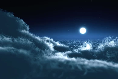Night Sky Clouds   Wallpaper.