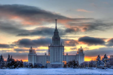 Government Building In Old Soviet Union Hdr Wallpapers
