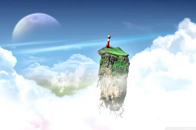 Flying Island HD Desktop Wallpapers : Widescreen : High Definition ...
