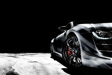 Audi R8 Black Tuning Wallpapers