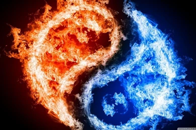 Yin Yang Fire Water HD Desktop Wallpapers : Widescreen : High ...