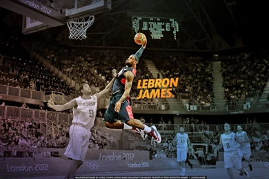 HDscreen: Lebron James NBA Basketball Player Dunk Desktop Bakcgrounds