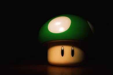 HDscreen: Super Mario Green Mushrooms Desktop Bakcgrounds