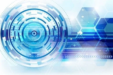 Technical Abstract Backgrounds In Blue Vector