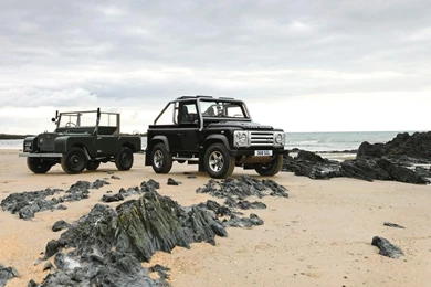 Land Rover Defender Svx 1948 Huey Beach Hd Wallpapers   (