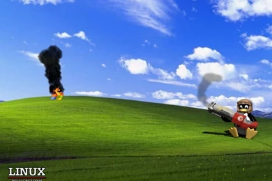 Linux Desktop Backgrounds Tux The Penguin War Against Terrorism On ...