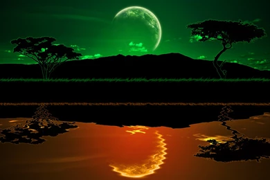 African Sunset Wallpapers