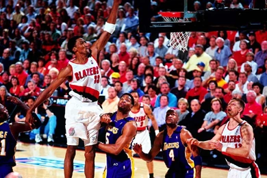 Scottie Pippen Dunks   Portland Trail Blazers Wallpapers