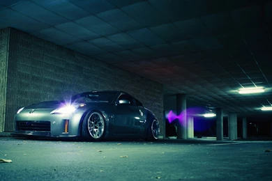 Cars Nissan Nissan 350Z Stance Silver Cars Wallpapers