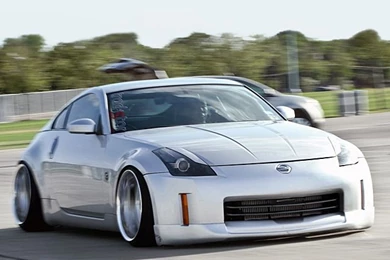 Silver Nissan 350z iPhone 5 Wallpapers (640x1136)