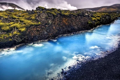 Blue Calcite Stream, Iceland Wallpapers Nature Wallpapers
