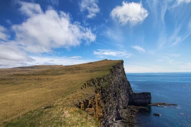 Download Wallpapers 1920x1080 Iceland, Sea, Coast, Cliff Full HD ...