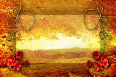 Free Autumn Leaf Frame Backgrounds For PowerPoint   Nature PPT ...