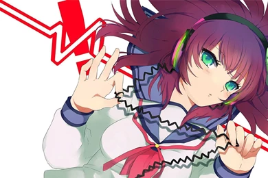 Yuri Nakamura Listening To Music   Angel Beats! Desktop Wallpapers ...