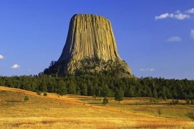 Nature: Devils Tower In Autumn, Wyoming, Desktop Wallpapers Nr. 40941