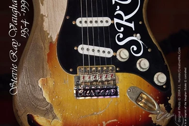 Wallpapers Guitarra De Vidro Florecente Stevie Ray Vaughan ...