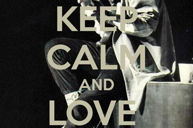 KEEP CALM AND LOVE STEVIE RAY VAUGHAN Poster