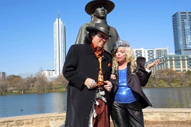 DANNY BOY SQUIRE   FLASH JORDAN   STEVIE RAY VAUGHN Statue, Austin ...