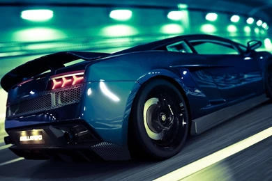 Search Result For: Blue Lamborghini Moving At Full Speed   Hi ...