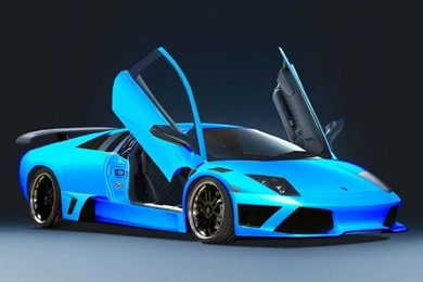 Gallery For   Blue Lamborghini Wallpapers