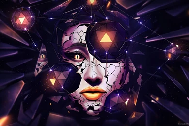 Download 1920x1080 Triforce Surreal Art Wallpapers