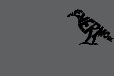Never More Nevermore Abstract Raven Words