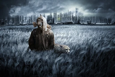 Dubstep Wallpapers Gas Mask   Invitation Templates