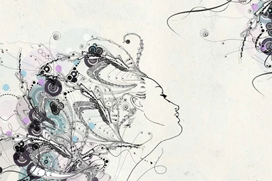 White, Design, Hair, Wallpapers, Abstract (