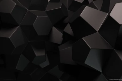 Download 1280x720 Dark Polygonal Objects Wallpapers