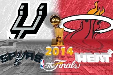 San Antonio Spurs v Miami Heat 2014 NBA Finals 3D Wallpaper.jpg