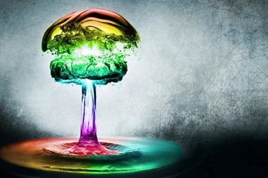 Colored Water Drops Wallpapers