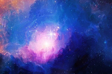 Space aurora art star illust blue rainbow 9 wallpaper 1024x1024.jpg