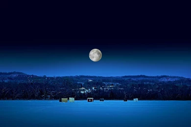 Ice Fishing At Night >> HD Wallpaper, Get It Now!