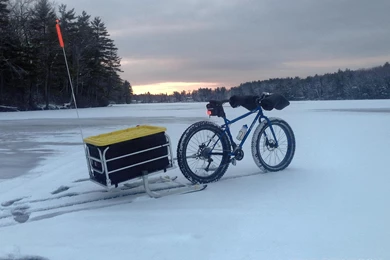 Fat biking And Ice Fishing