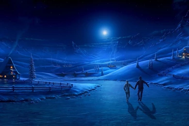 Skating In The Moonlight Wallpapers Artistic Wallpapers