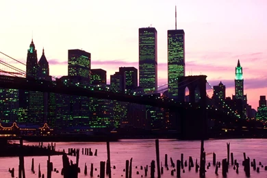 New York Silhouette HD Desktop Wallpapers : Widescreen : High ...