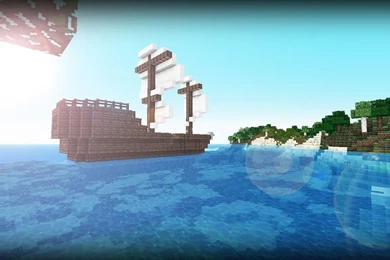 Ship On Sea [Minecraft Wallpaper] By Woelim On DeviantArt