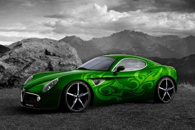 Green Car Desktop