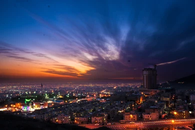 Tehran Cities Iran Persia Night Sunset City Travel Citylights Sky ...