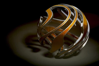 Desktop Wallpapers Gallery 3D Art Golden Gadge