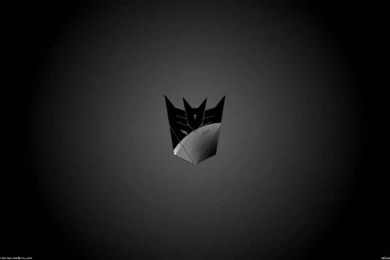 Decepticons Pure Black Logo   Transformers Wallpapers